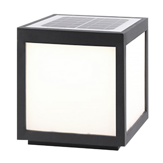 Solar Black Outdoor LED Post Light