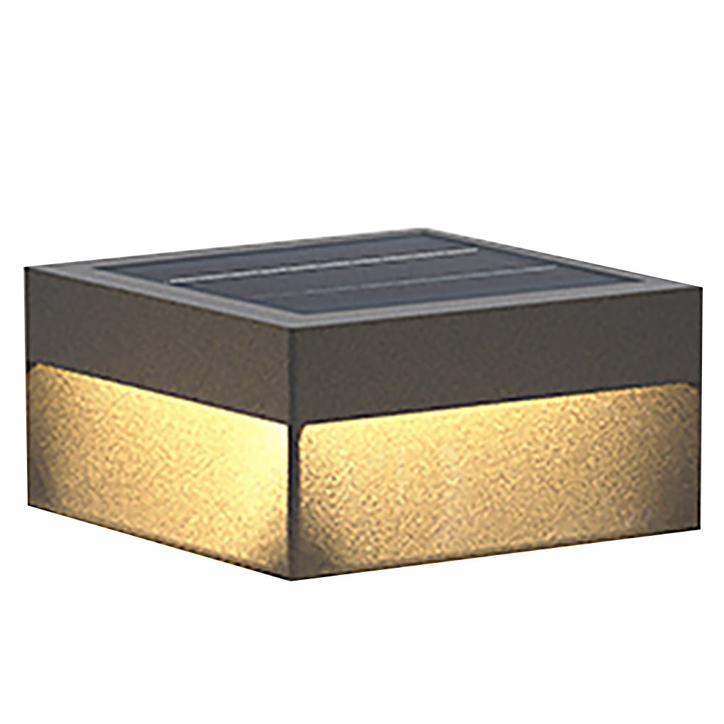 Outdoor Solar Lights Stainless Steel Post Lantern