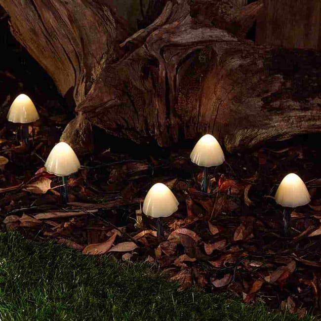 Outdoor Solar Mushroom Garden Stake Lights