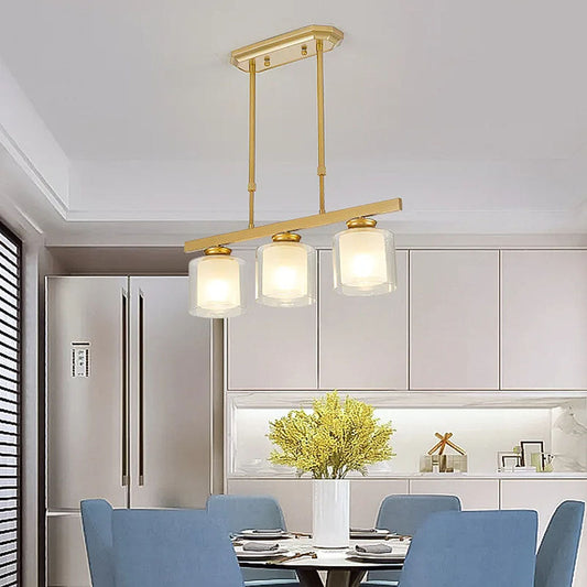 Glass Ceiling Light for Modern Kitchen Island