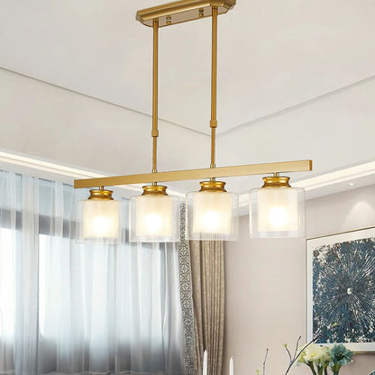 Glass Ceiling Light for Modern Kitchen Island