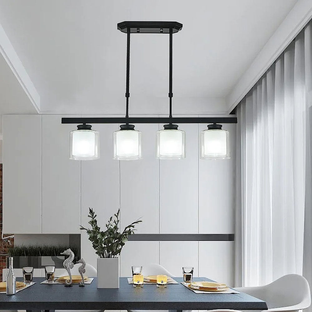 Glass Ceiling Light for Modern Kitchen Island
