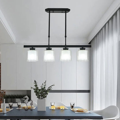 Glass Ceiling Light for Modern Kitchen Island