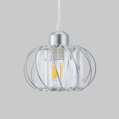Pendant Light Black Glass Globe Ceiling Fixture