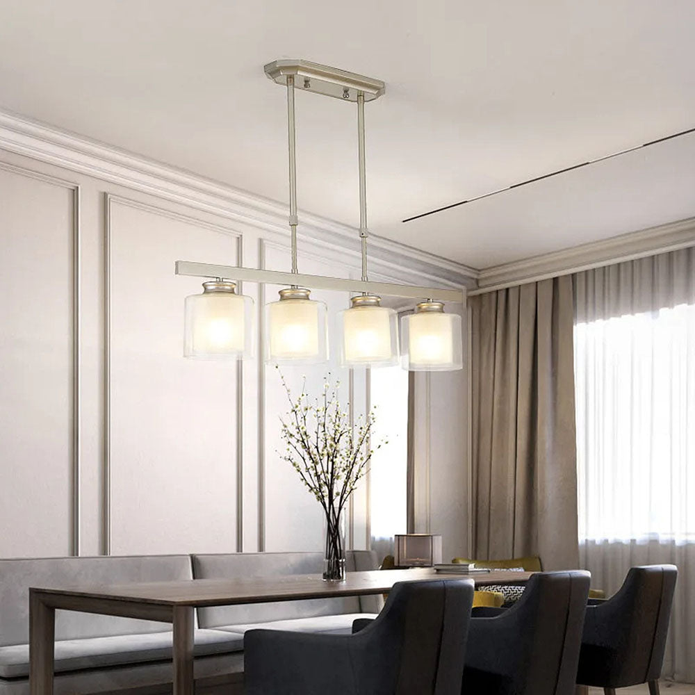 Glass Ceiling Light for Modern Kitchen Island