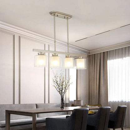 Glass Ceiling Light for Modern Kitchen Island