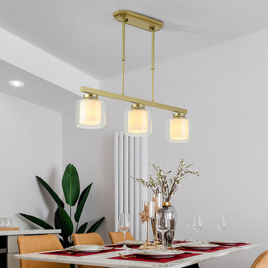 Glass Ceiling Light for Modern Kitchen Island