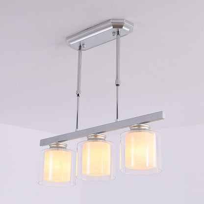 Glass Ceiling Light for Modern Kitchen Island