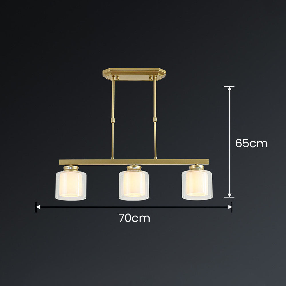 Glass Ceiling Light for Modern Kitchen Island