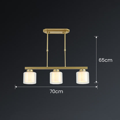 Glass Ceiling Light for Modern Kitchen Island