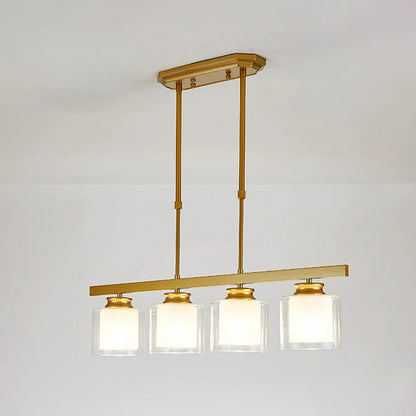 Glass Ceiling Light for Modern Kitchen Island