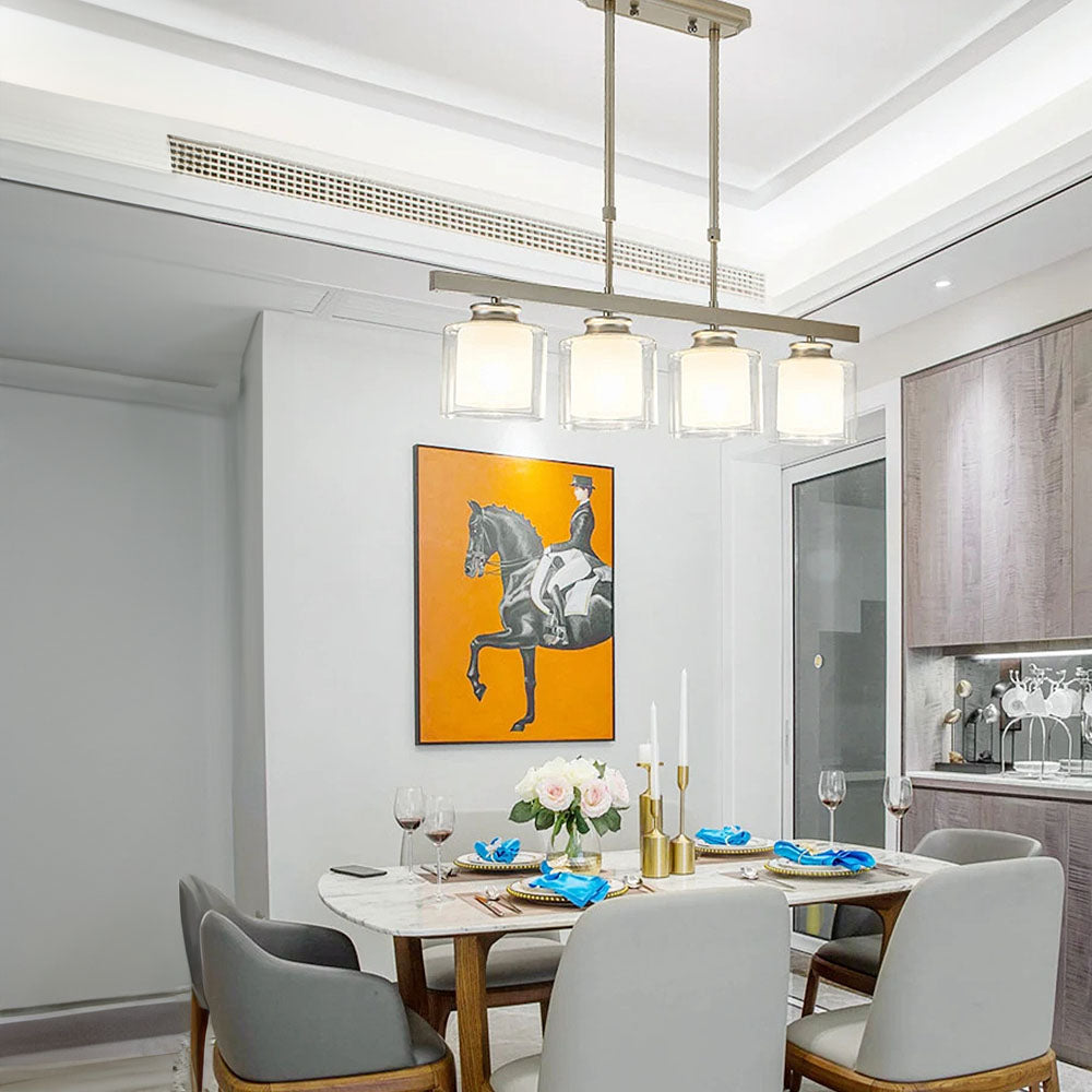 Glass Ceiling Light for Modern Kitchen Island