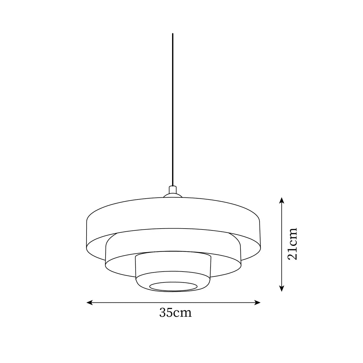 Pendant Light Mid-Century Orange Metal Fixture