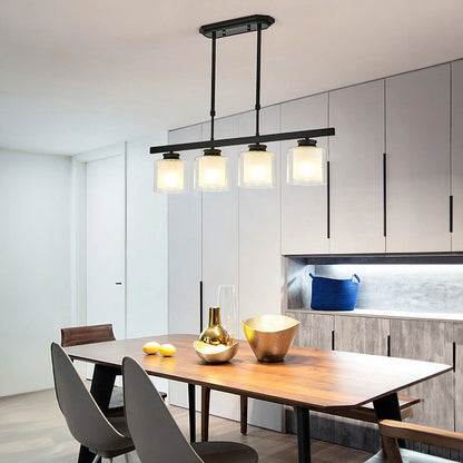 Glass Ceiling Light for Modern Kitchen Island