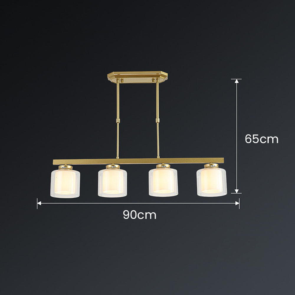 Glass Ceiling Light for Modern Kitchen Island