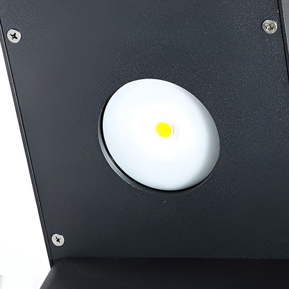 Solar Garden Path Light with Black Metal Frame