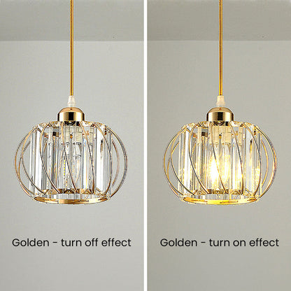 Pendant Light Black Glass Globe Ceiling Fixture