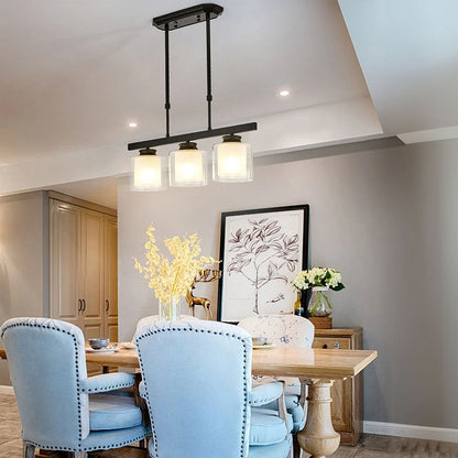 Glass Ceiling Light for Modern Kitchen Island