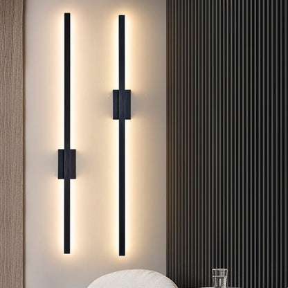 Industrial Minimalist Long LED Iron Wall Lights for Contemporary Living Room Décor and Stylish Illumination