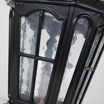 Outdoor Solar LED Black Garden Post Light
