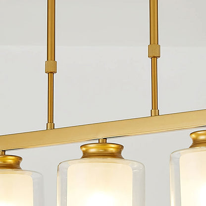 Glass Ceiling Light for Modern Kitchen Island