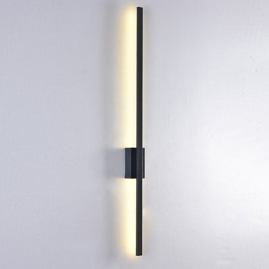 Industrial Minimalist Long LED Iron Wall Lights for Contemporary Living Room Décor and Stylish Illumination
