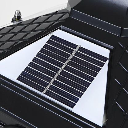 Outdoor Solar LED Black Garden Post Light