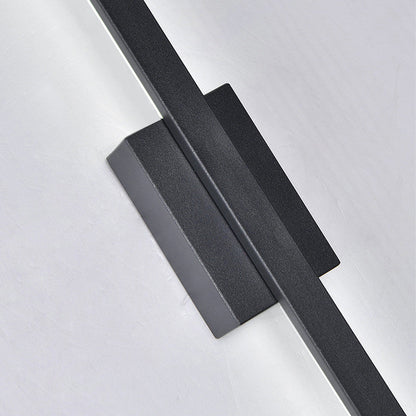 Industrial Minimalist Long LED Iron Wall Lights for Contemporary Living Room Décor and Stylish Illumination