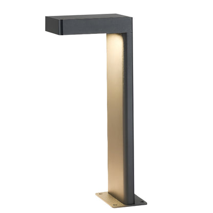 Solar Garden Path Light with Black Metal Frame