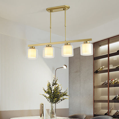 Glass Ceiling Light for Modern Kitchen Island