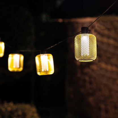 Outdoor Solar Mesh Festoon String Lights