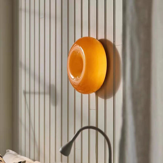 Wall Light Modern Glass Round Sconce Lamp