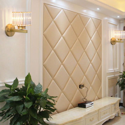 Modern Crystal Glass Wall Light – Elegant Arm Design for Living Room & Bedroom