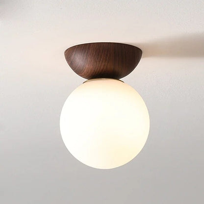 Ceiling Light with Glass Shade for Hallway