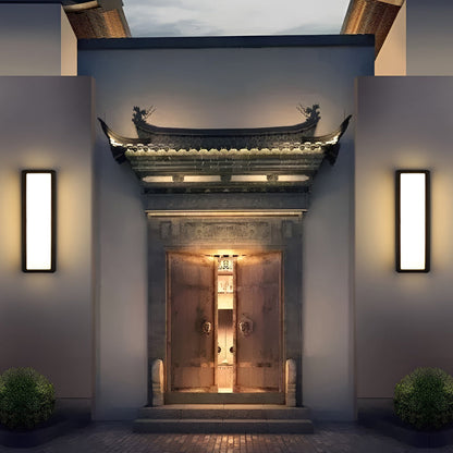 Outdoor Wall Light Black Aluminium Sconce