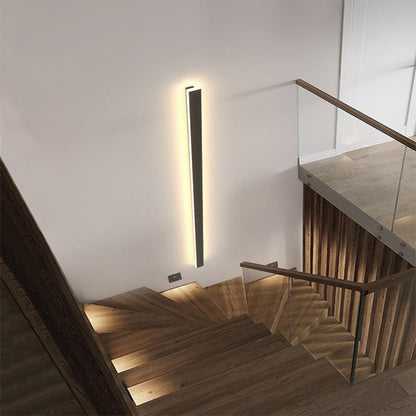 Outdoor Wall Light Modern Black LED Sconce