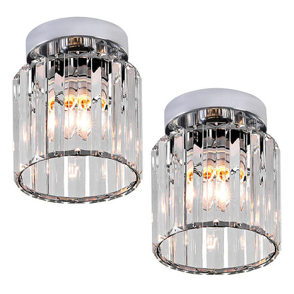 Glass Flush Ceiling Light for Hallway