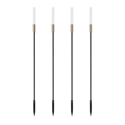 Garden Solar Lights Modern Stainless Steel Stakes
