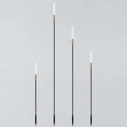 Garden Solar Lights Modern Stainless Steel Stakes