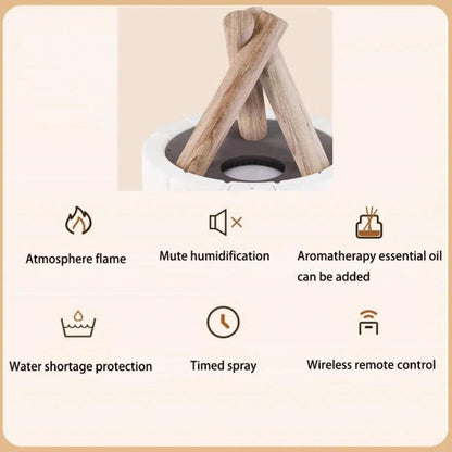 FlameMist™ | Flame Air Humidifier & LED Table Lamp