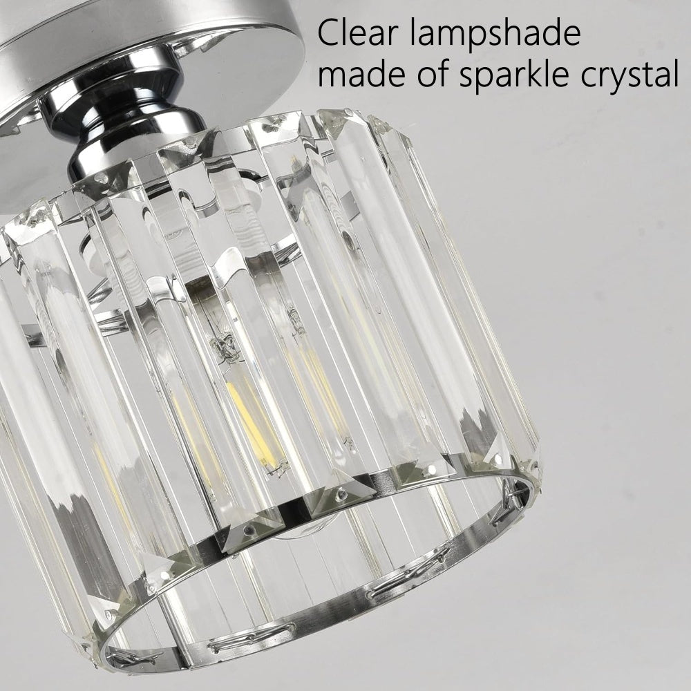 Glass Flush Ceiling Light for Hallway