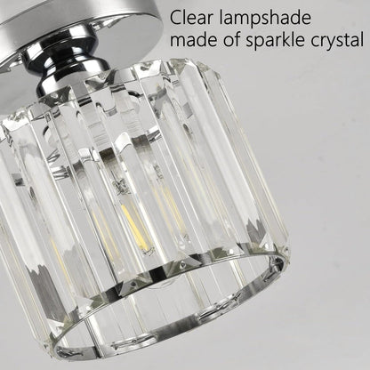 Glass Flush Ceiling Light for Hallway