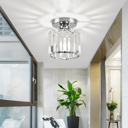 Glass Flush Ceiling Light for Hallway