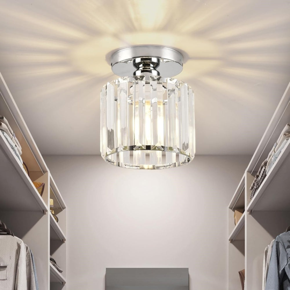 Glass Flush Ceiling Light for Hallway