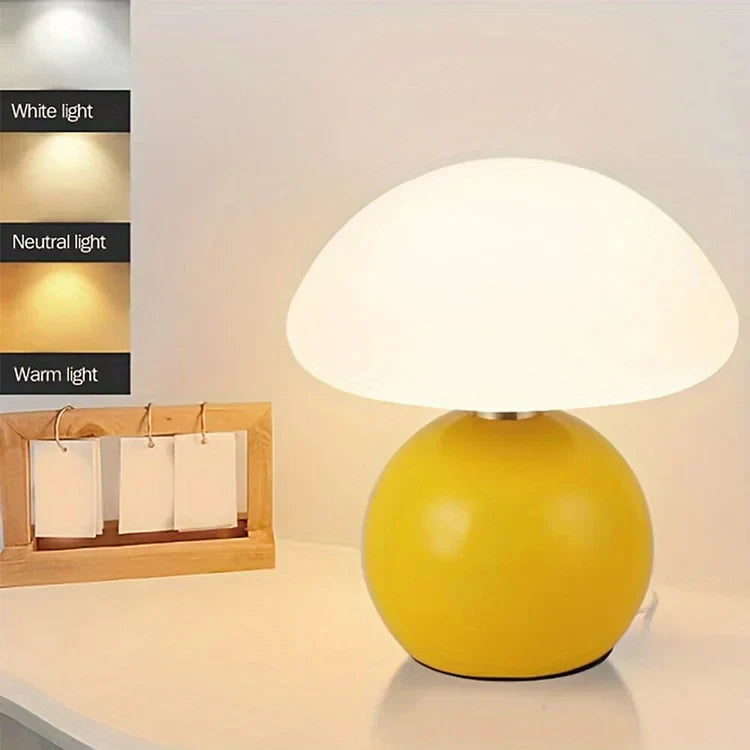 Warm Glow Mushroom Lamp