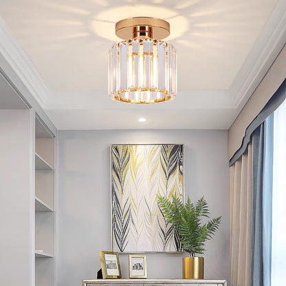 Glass Flush Ceiling Light for Hallway