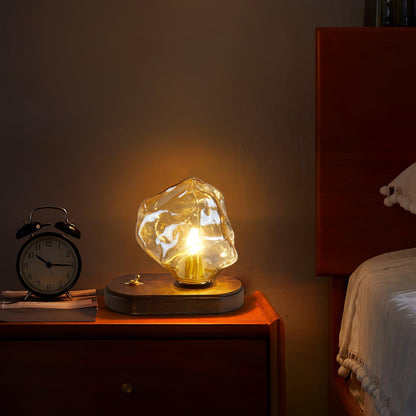 IceGlow™| Elegant Glass Table Lamp with Ambient LED Lighting