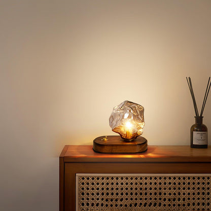 IceGlow™| Elegant Glass Table Lamp with Ambient LED Lighting