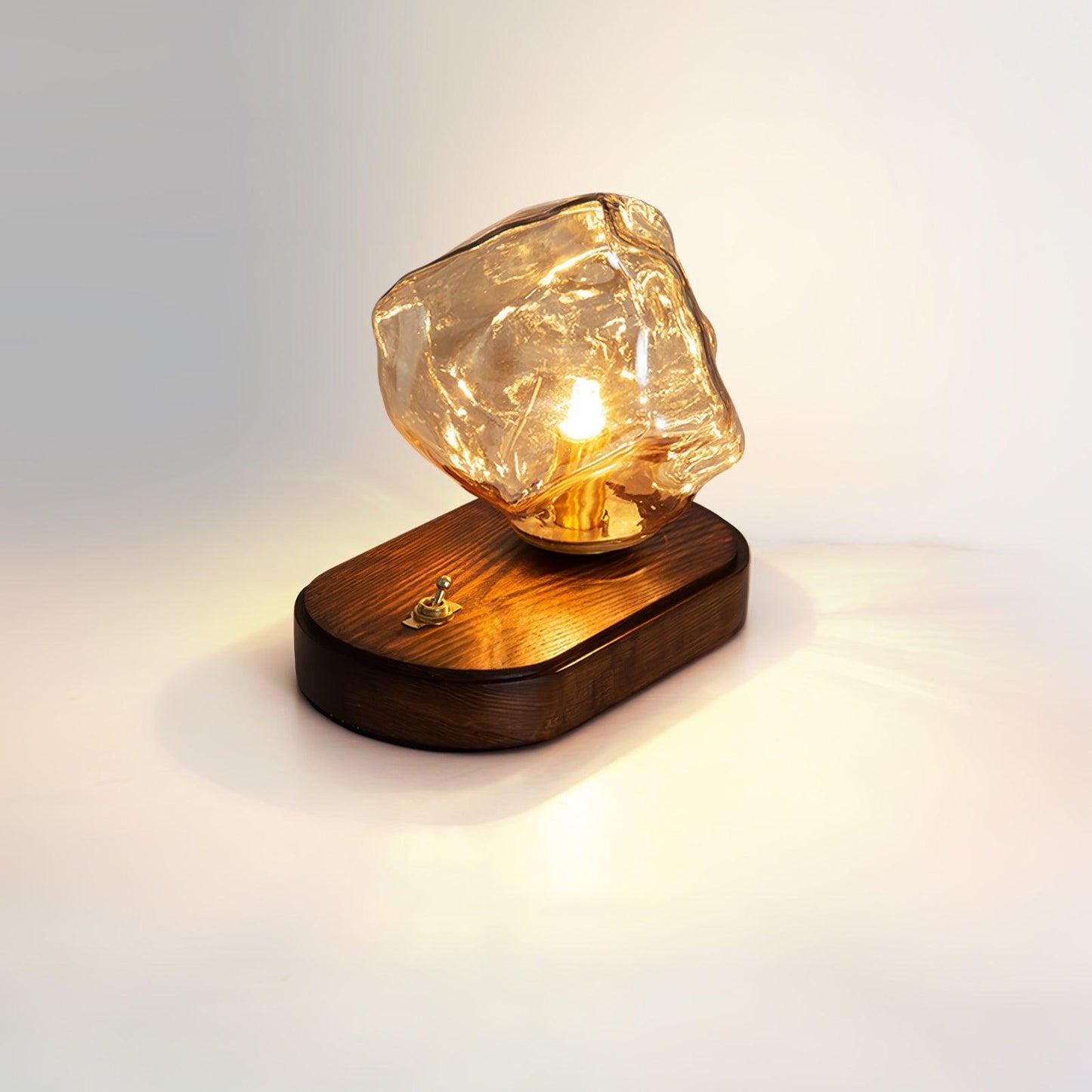 IceGlow™| Elegant Glass Table Lamp with Ambient LED Lighting