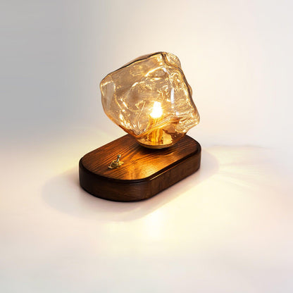 IceGlow™| Elegant Glass Table Lamp with Ambient LED Lighting